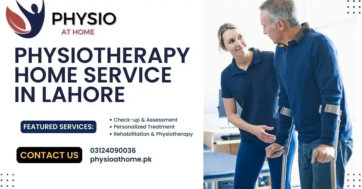 A female physiotherapist providing physiotherapy home service to a stroke patient in DHA Lahore